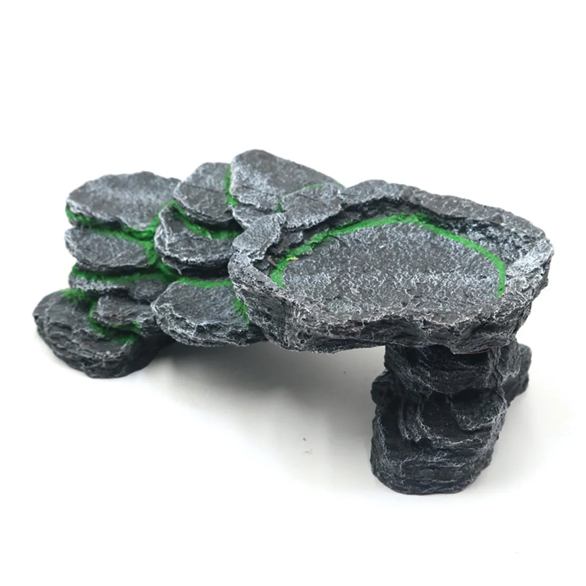 

Resin Turtle Amphibians Tortoise Basking Reptile Platform Tank Aquatic Water Rock Ladder Basking Island Climb