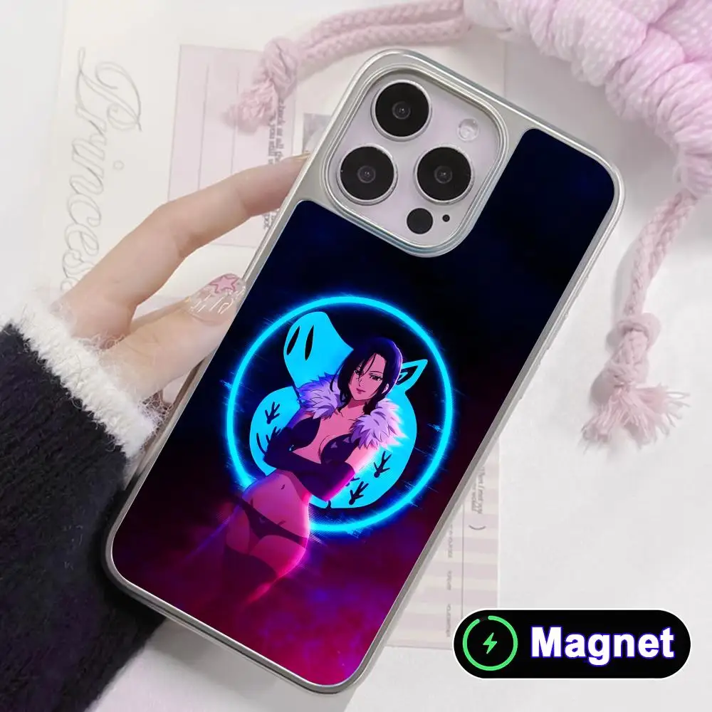 Seven Deadly Sins Merlin Phone Case for iPhone 17 16 15 14 13 12 11 Air Pro Max Plus Electroplated Silver Magnet Cover - view 3