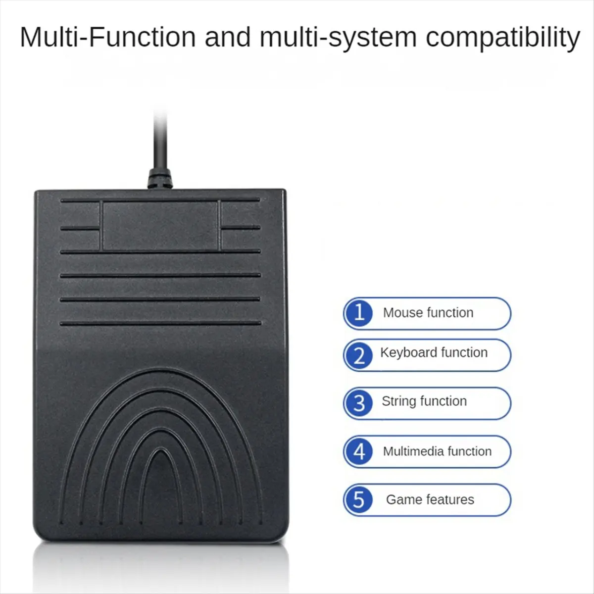 

USB Foot Switch Keyboard Pedal USB Foot Pedal Control High Sensitivity Single Control Foot Pedal for PC Computer Office