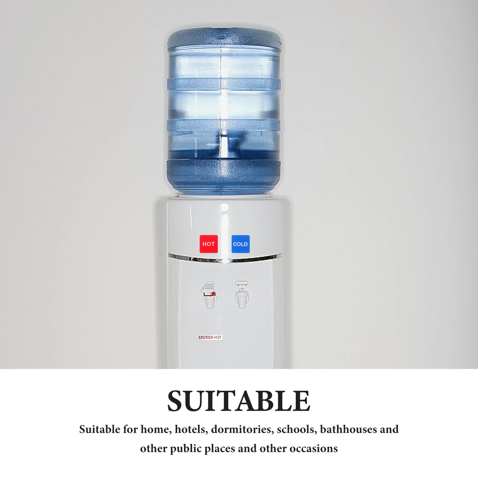 6 Pairs Cold Hot Water Signs Acrylic Material Smooth Easy Bath Hotel Home Use Faucet Sticker