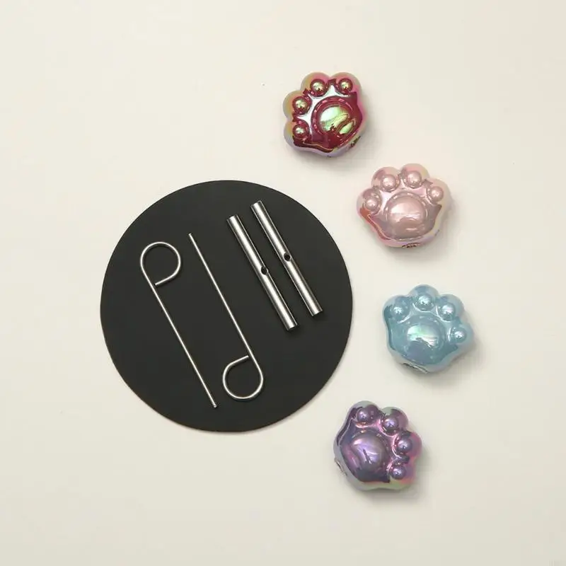 

H8WB Сменный вязальный крючок с сумкой для хранения Набор крючков для ковров 3,5-12,0 мм Тунисский вязальный крючок