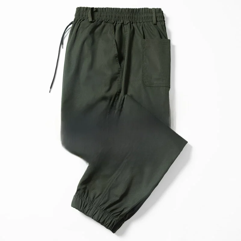 

Летние камуфляжные повседневные рабочие брюки, мужские свободные универсальные модные брюки, рабочая одежда, удобные эластичные длинные брюки с высокой талией