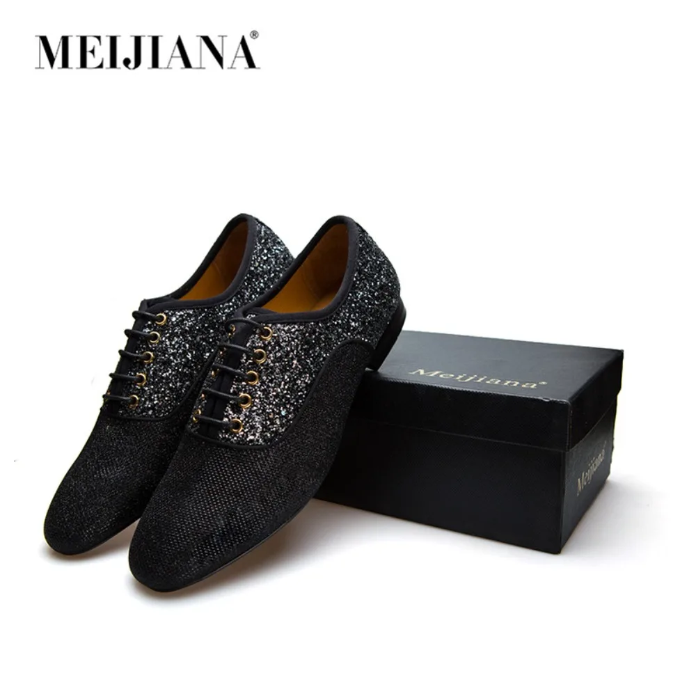 

Men High Quality Night Club Loafers Men Casual Shoes Moccasins Slip On Men's Flats Fashion Bling Men Footwear Male Driving Shoes