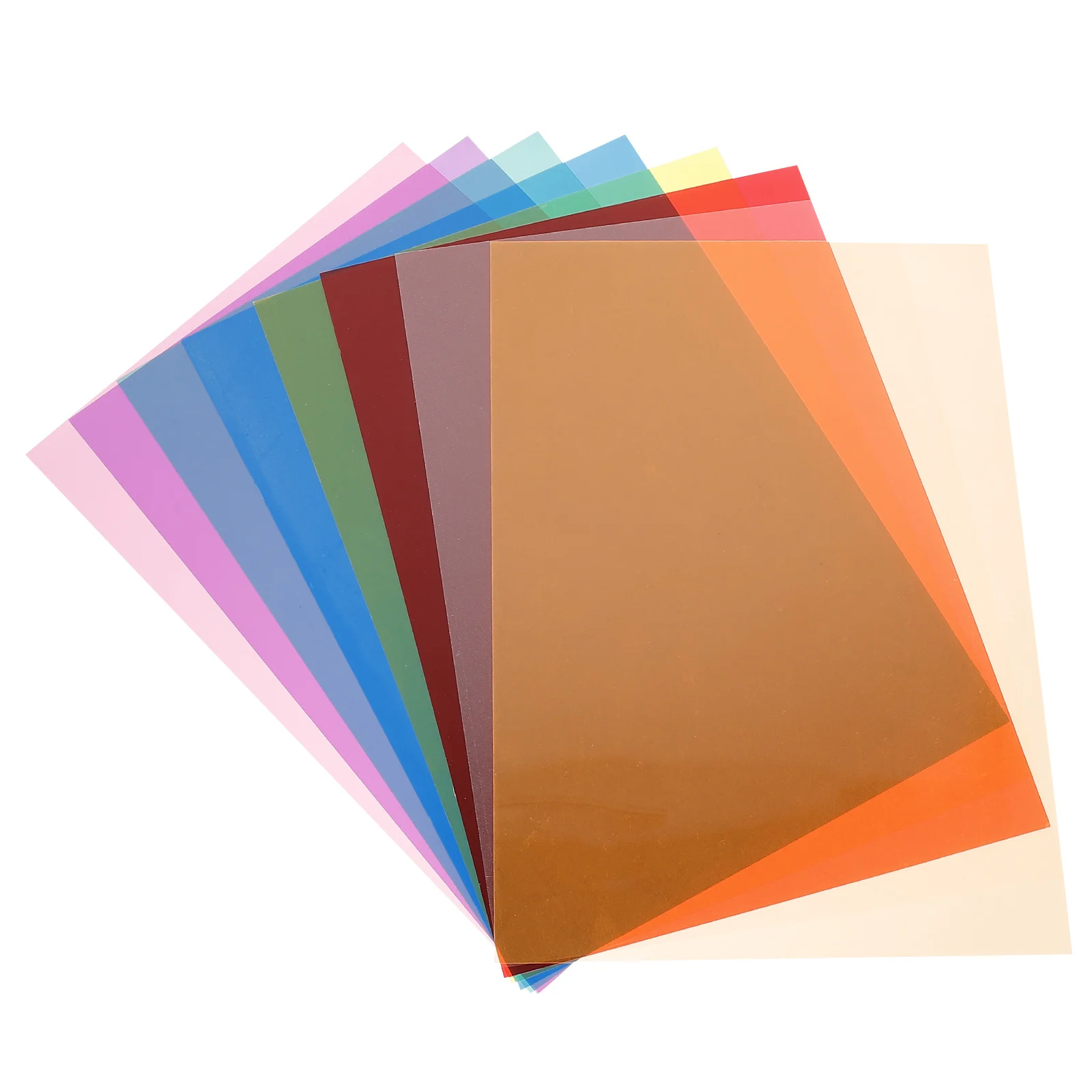 1Set Set Filter Warna Filter PVC Flash Transmisi Cahaya Tinggi untuk Efek Film Pencahayaan Strobo Teater Dj