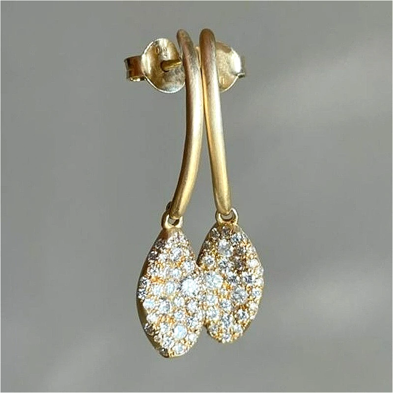 Böhmischer Stil Vintage Geometrische Synthetische Zirkonia Lange Tropfenohrringe Damen Mode Eleganter Bankett-Hochzeitsschmuck Accessoire