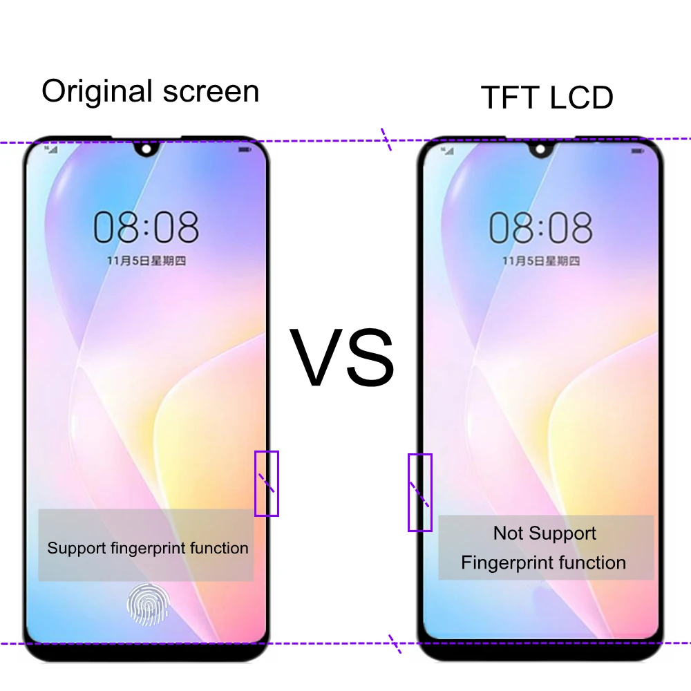 6.3  LCD For Huawei Y8P TFT LCD Display Touch Screen AQM-LX1 Digitizer Assembly Replacement