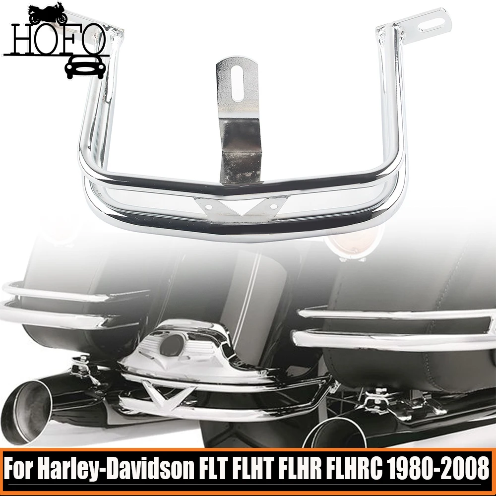 Motorcycle Rear Fender Rail Trim Bumper Chrome For Harley-Davidson FLT FLHT FLHR FLHRC 1980-2008 FLTR FLHS