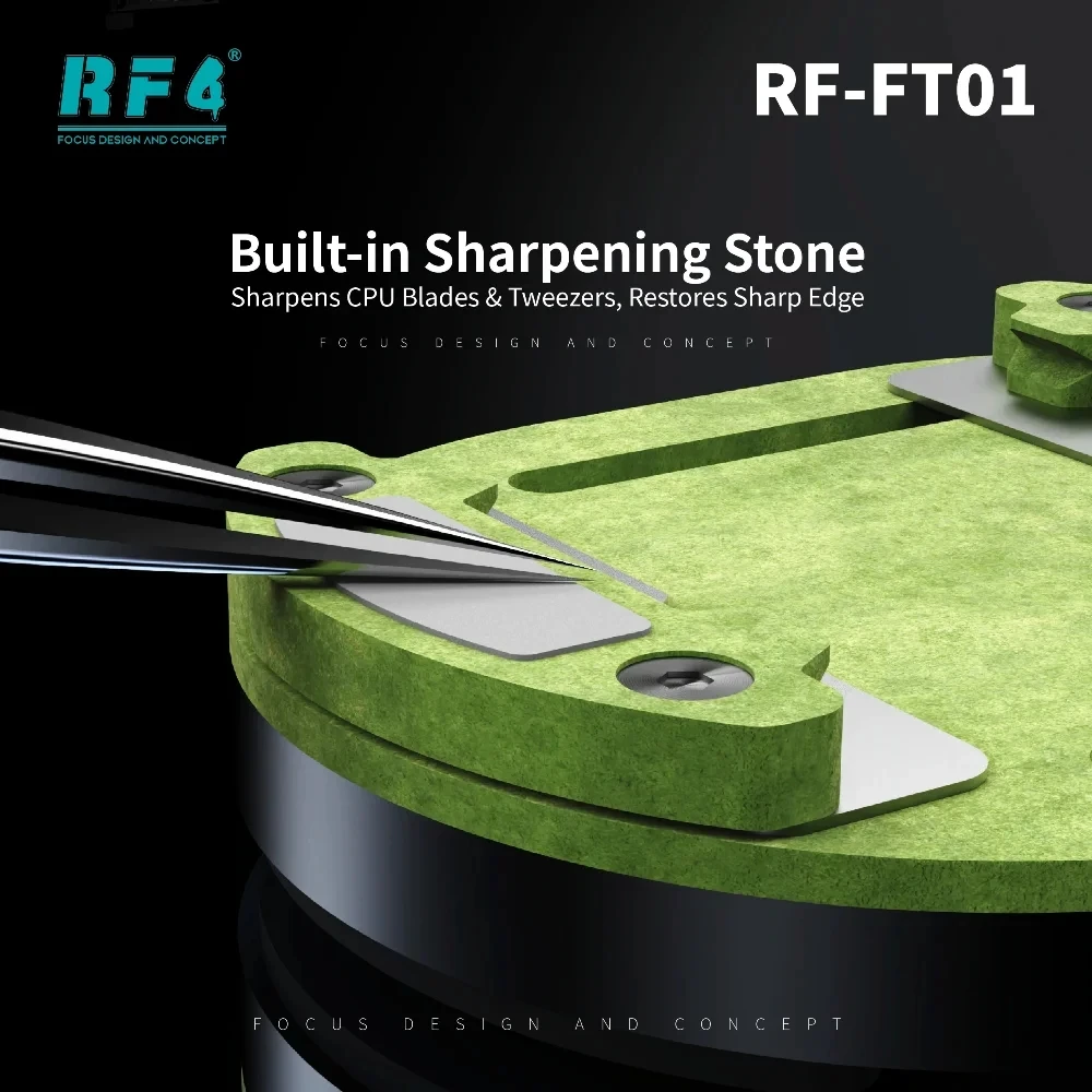 RF4 RF-FT01 Mini Clamping&Sharpening Repair Fixture kit for Mobile Phone BGA CPU IC Chip PCB Degumming Board Holder Repair Tool
