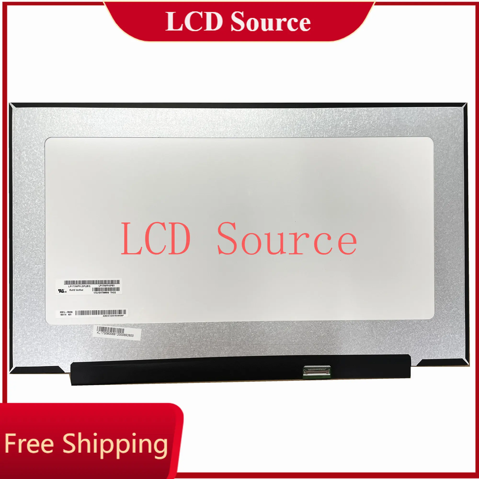 

LP173WF5-SPB3 fit LP173WF5-SPB4 LP173WF5 SPB3 17.3'' IPS Laptop LCD Display Screen 1920*1080 EDP 30 pins 72% NTSC