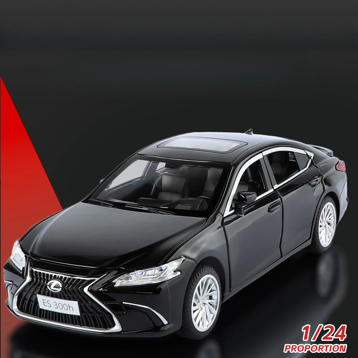 

1:24 ES300H Alloy Car Metal Model Ornament Toy Diecast Alloy Car Model Collectible