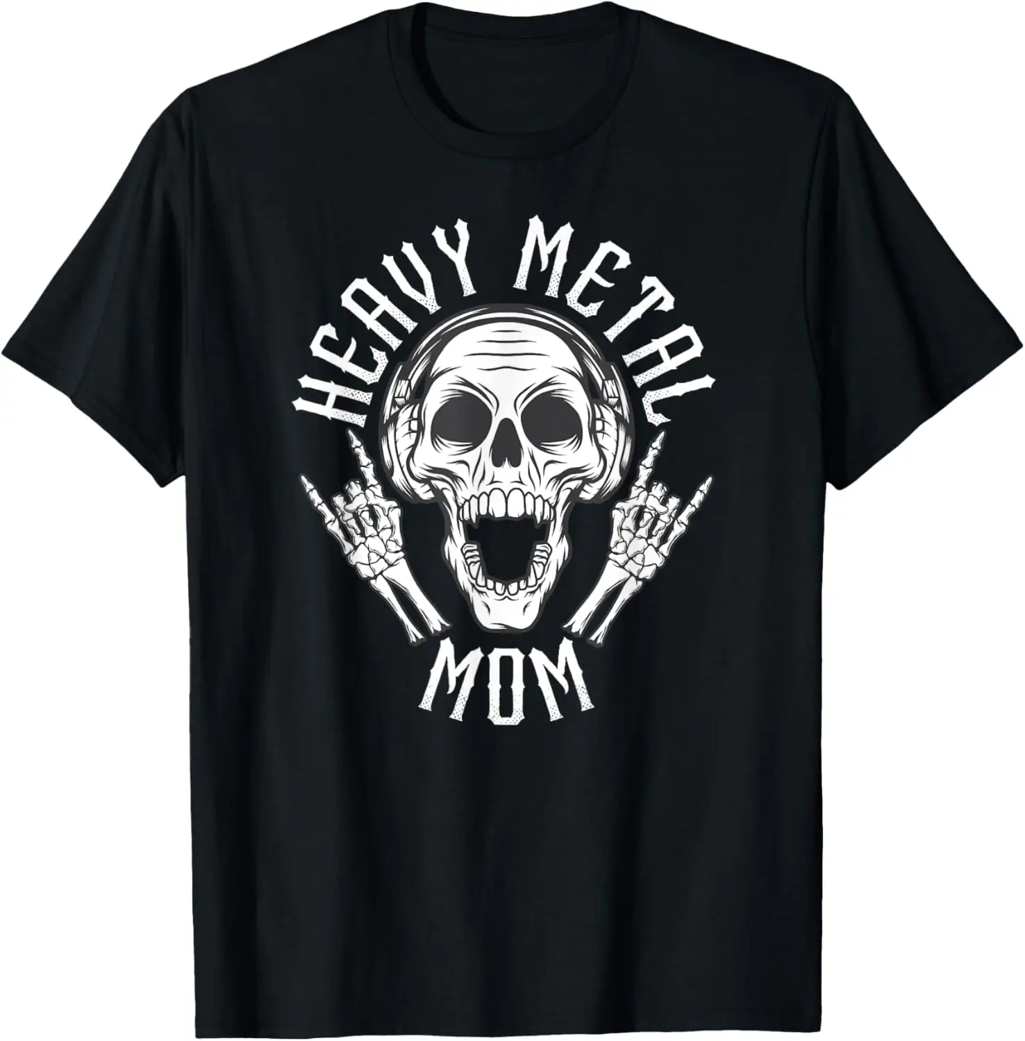 Camisa mãe de heavy metal, camiseta mãe de heavy metalhead rock metal