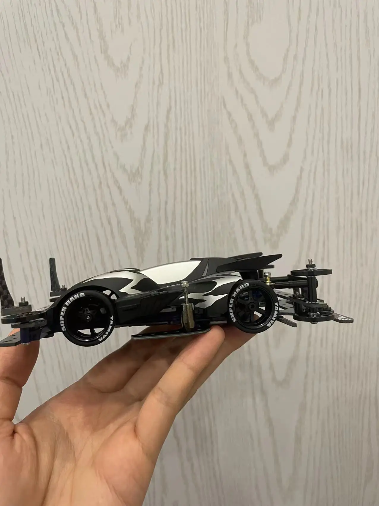 4WD modified fast Cobra S2 chassis, black and silver matte paint series, spray paint custom collection