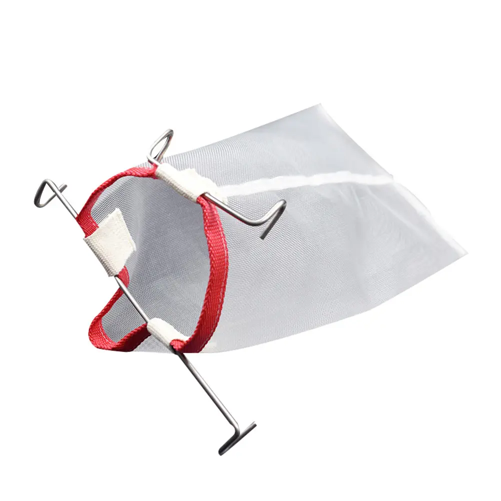 

1Pcs Square Honey Filter Net Kitchen Tool Fine Mesh Strainer Pouch White Nylon High Grade Material for Home Use