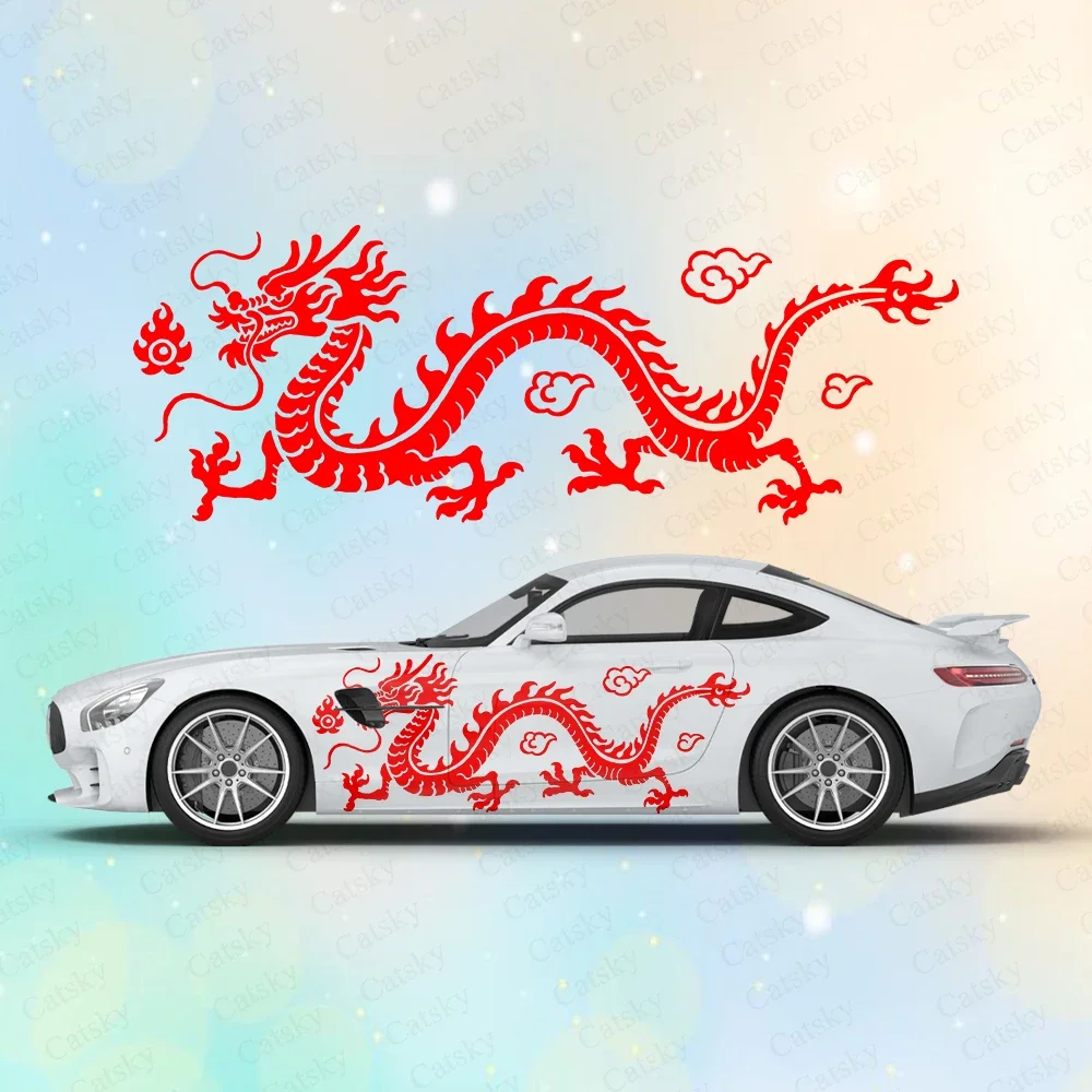 Dragon Totem Large Car Stickers and Decals Car Body Stickers Car-Side Decals Waterproof Car Vinyl Stickers