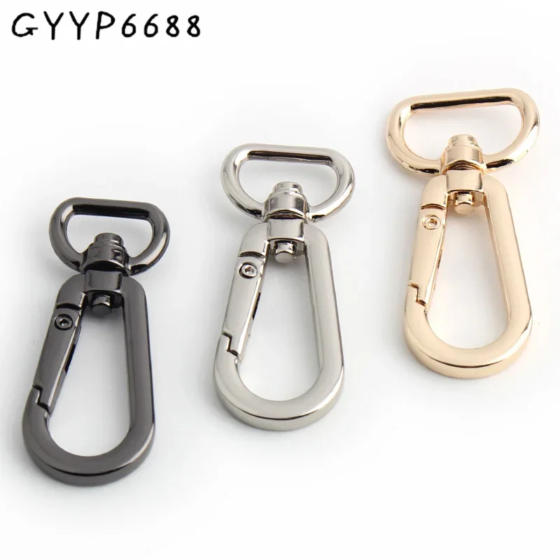 

10-50-100 pieces 4 colors 13-16-19mm D Tail Metal Buckles for Bag Webbing Swivel Trigger Clasp Handbag Strap Hooks