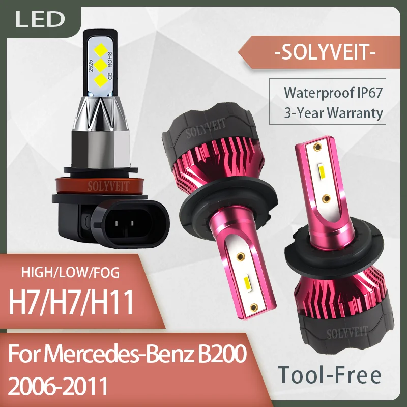 

Easy Installation Waterproof IP67 durable H7 H7 H11 LED Headlight foglight For Mercedes-Benz B200 2006 2007 2008 2009 2010 2011