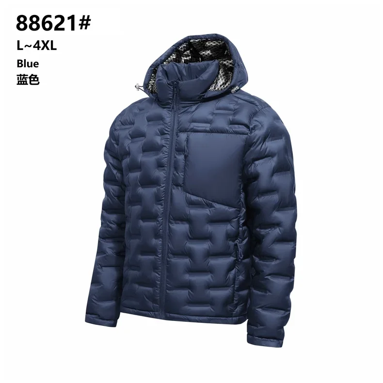 Brand Graphene Self-heating Puffer Jacket Men Windproof Pleated Padded Jackets Man Classical Warm Winter Down Coat Male Parkas