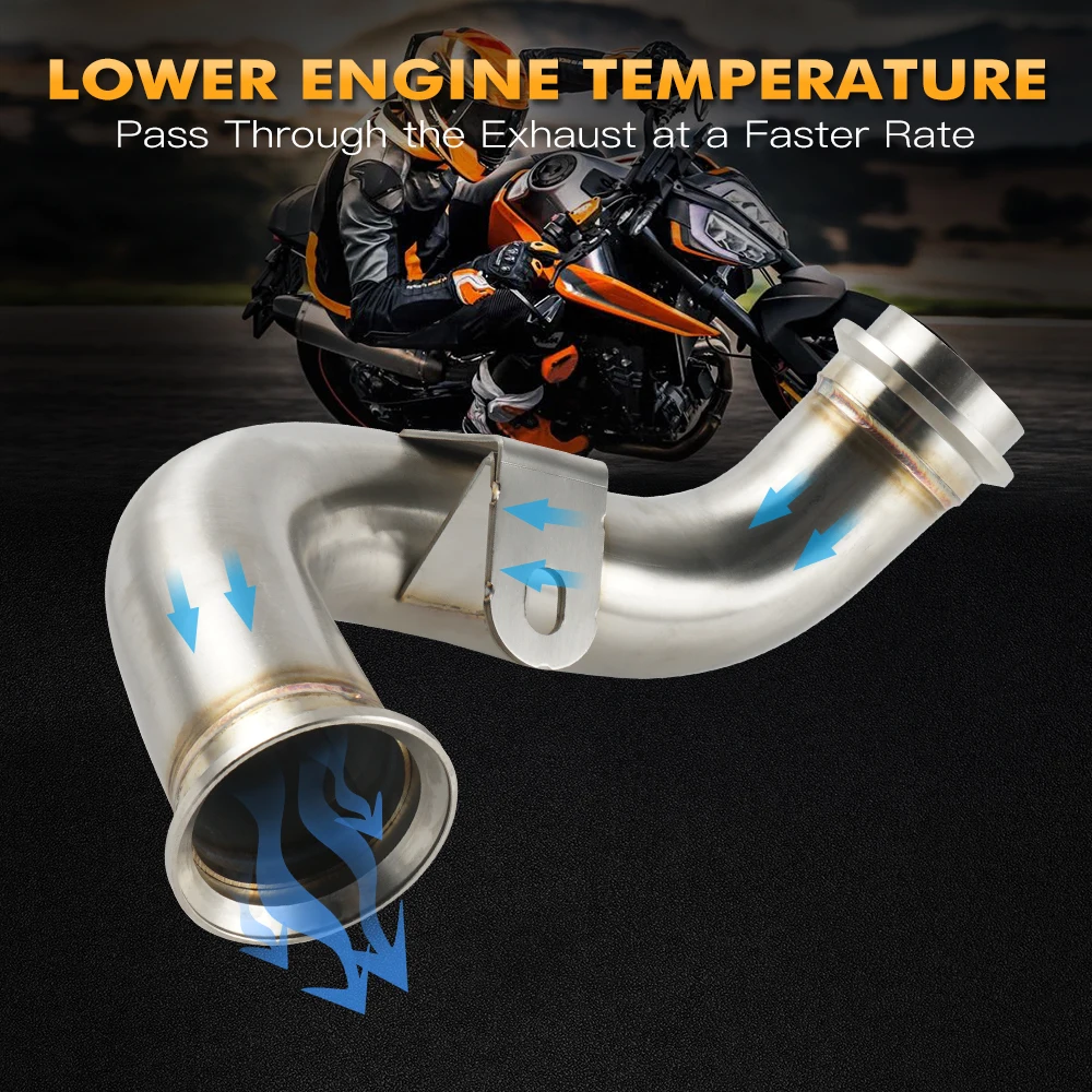 Für KTM 890 Adventure/R/Rally 2021 2022 Auspuff-Mittelrohr Schalldämpfer Slip-On 790 Adventure/R 2019-2022 Husqvarna Norden 901 2022 – Detail 4