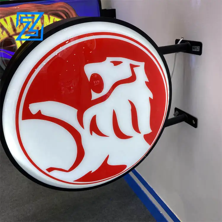 Outdoor Light box Werbung Runde LED Zeichen Light Box Outdoor wasserdichte Acryl LED Runde Light box für Werbung