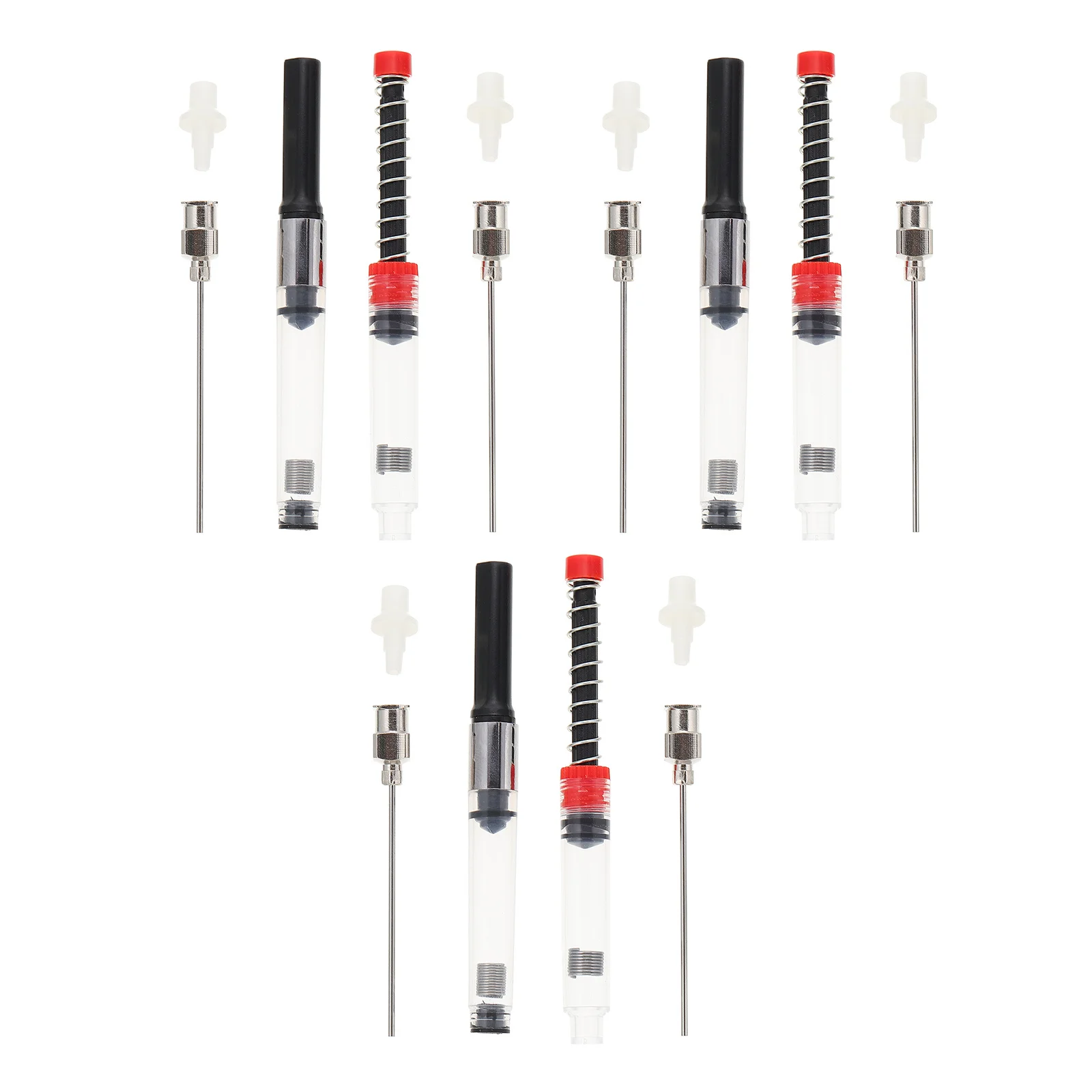 6pcs Fountain Pen Ink Converter Steel Nib Absorber Refill Tube Ergonomic Design For School Office Japanese Stationery