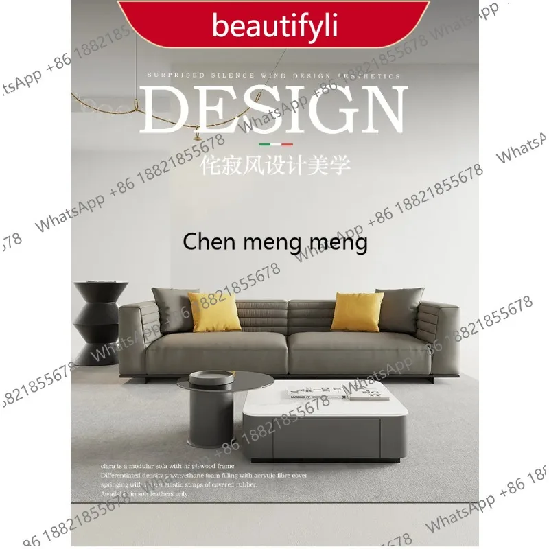 

Диван M53 Elevaterr Chic из итальянской кожи: стильный, современный, минималистичный дизайн, роскошное решение для гостиной. Мебель.