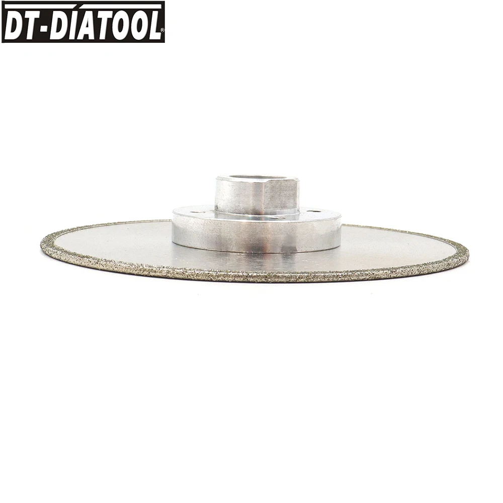 DT-DIATOOL-Disco De Moagem De Corte De Diamante Revestido Lado Único, Lâmina De Serra De Lixamento Galvanizado, M14 para Telha De Mármore De Granito, 1Pc