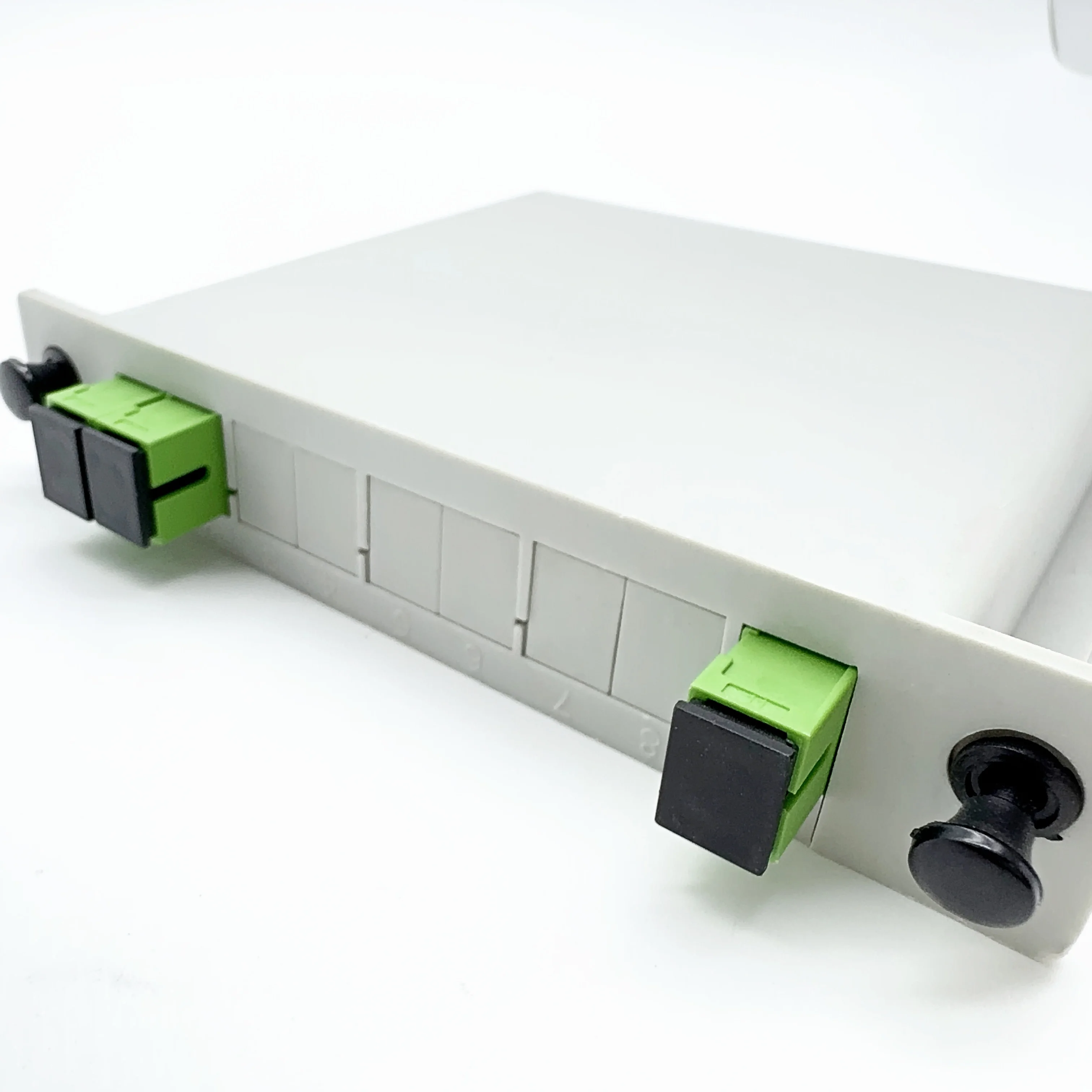 5pcs/10PCS Fiber optics PLC Splitter 1x2 SC APC 1 : 2 ftth Mini Card splitter optical fiber Splitter SC/APC Connector