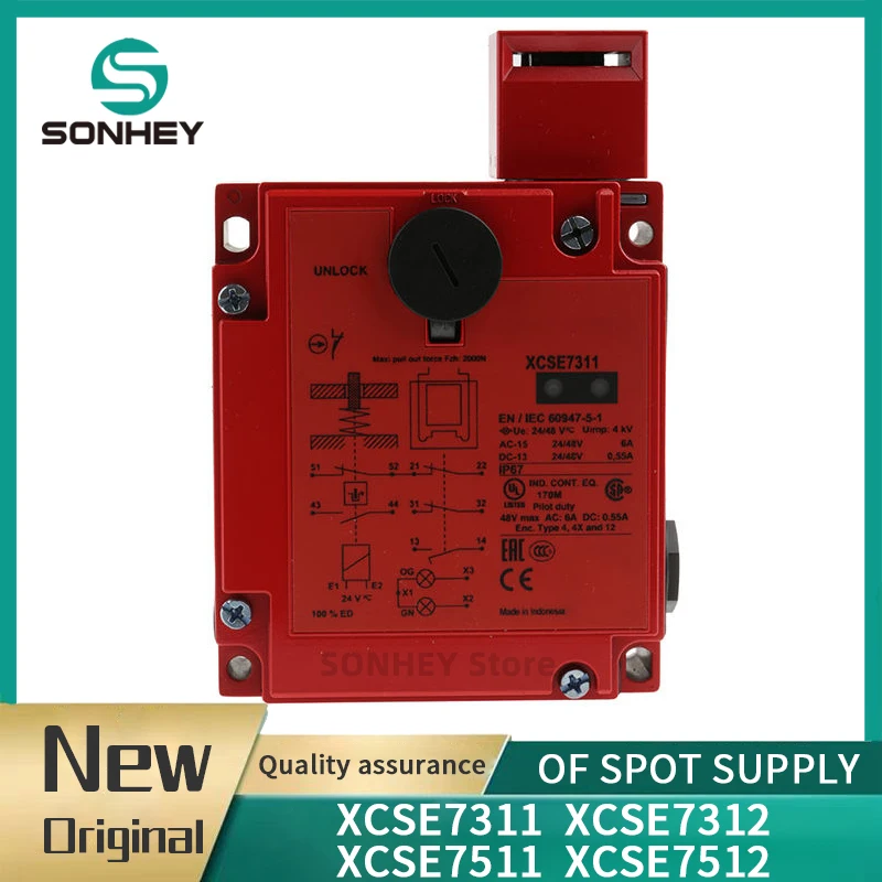 

new original XCSE7311 XCSE7312 XCSE7511 XCSE7512 Plug-in Safety Door LockSwitch