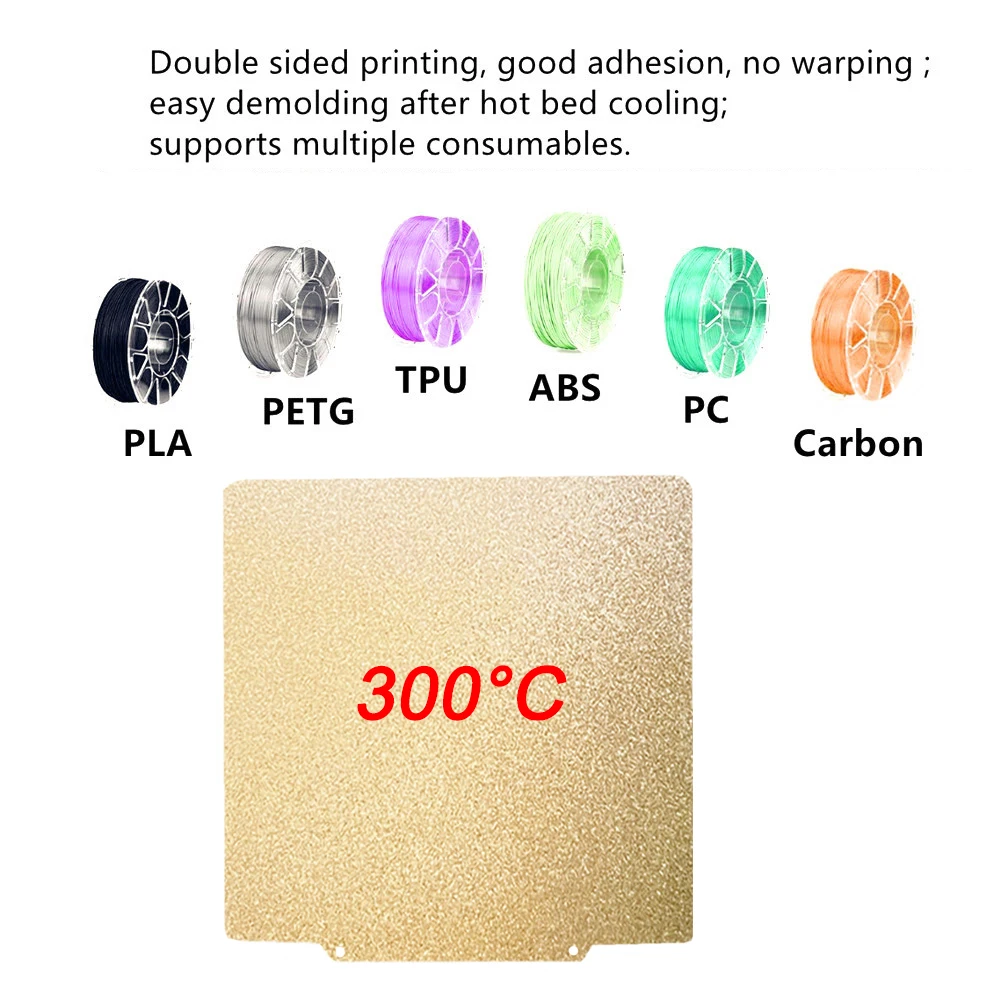 310x310 مللي متر PEI ورقة ل QIDI Plus 4 ، Creality CR10/CR10S المدفعية Sidewinder X2/X1 ، Anet A8 Plus E12 بناء لوحة سرير طابعة ثلاثية الأبعاد #6