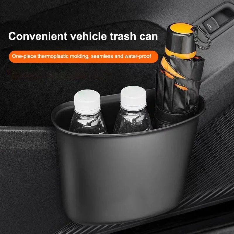 

Leak-Proof Car Garbage Can Small Size Multipurpose Leak-Proof Garbage Container Storage Organizers Automotive Garbage Cans
