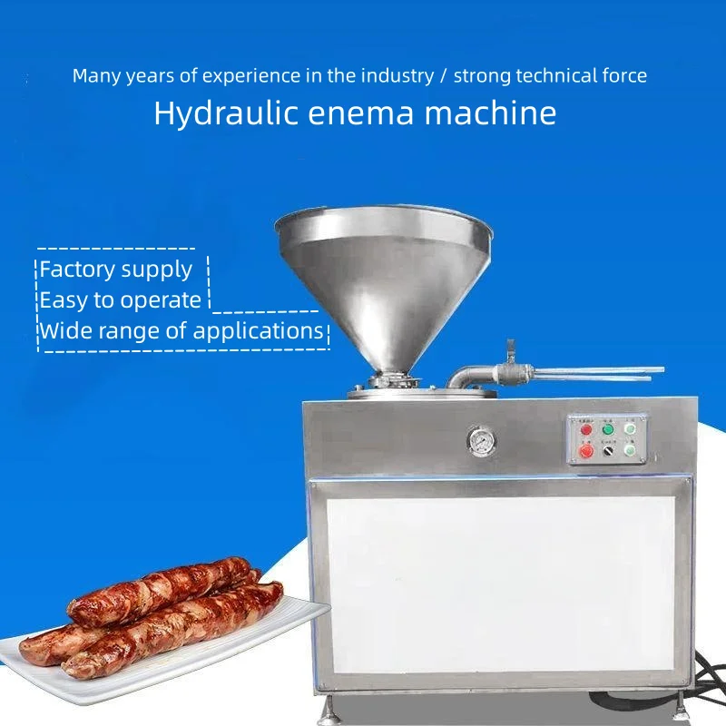 Hot Deals Red Sausage Making Machine Sausage Filler Pork Sausage Making Machine Hydraulic Enema Machine