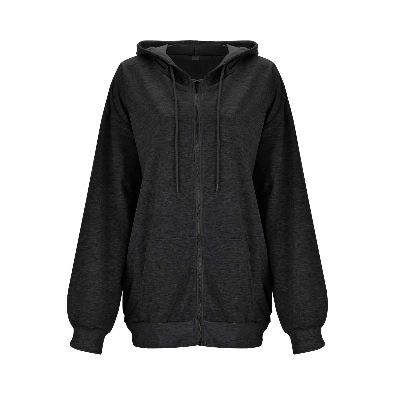 Gothic Zip Up Hoodies Women Hooded Sweatshirts With Zipper Jacket Retro Harajuku Hip Hop Jacket Y2k Loose Hoodies Oversized Coat