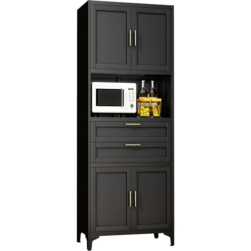 

Kitchen Cabinets with Cable Holes, Bathroom Cabinets with Doors and Adjustable Shelves, Metal Storage Cabinets with Drawers