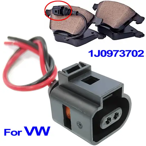 VW Amarok Beetle Caddy Passat 골프 Jetta Polo Tiguan Touran Touareg Eos 브레이크 패드 마모 커넥터 플러그 Prewired 1J 0973702