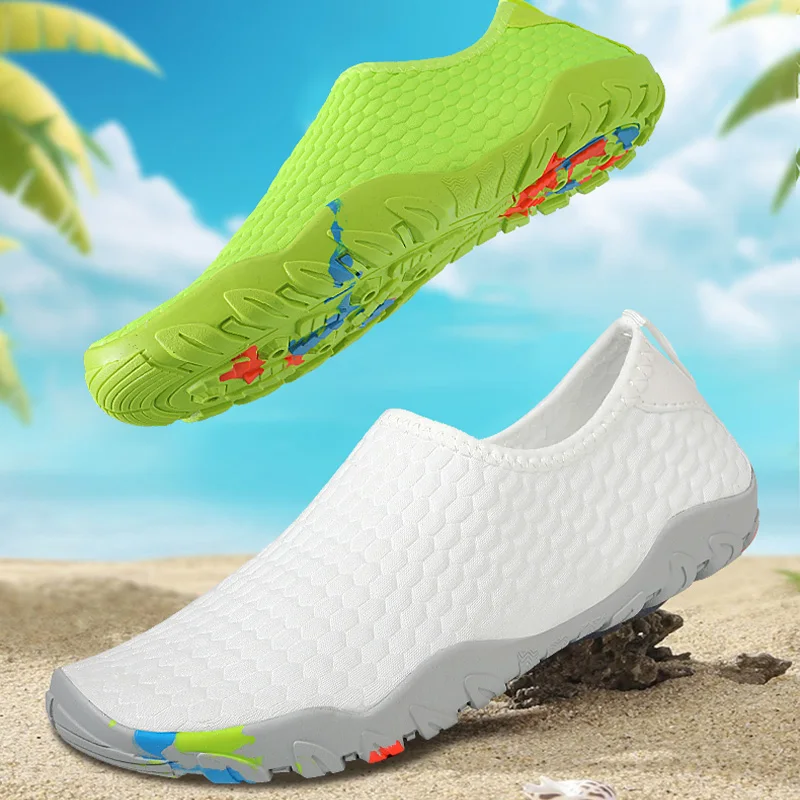 

Men Water Swimming Shoes Women Sneakers Barefoot Beach Sandals Upstream Aqua Shoes for Children Quick-Dry