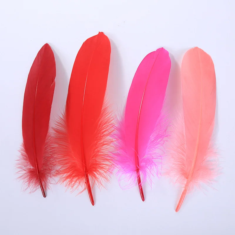 100pieces/pack Colored Feather Diy Goose Feather Drifting Feather Dream Catching Net Wave Ball Gift Box Filling Decoration Props