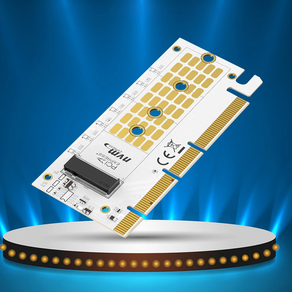Konwerter PCI-E na M.2 M Key Interface NVME SSD Adapter PCIE X16 M2 NVME Hard Disk Converter Support M.2 NVME SSD 2230/42/60/80
