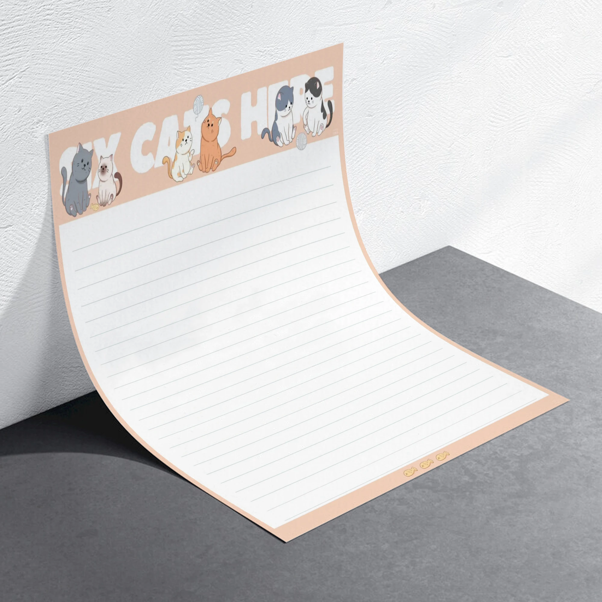 100 Stück Individuell Bedrucktes Briefpapier mit Logo, Dankeskarten-Papier, Handgeschriebenes Grußkarten-Papier, Briefkopfpapier – Detail 3