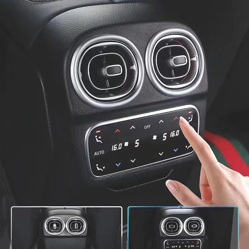 Pop For Mercedes-Benz C-Class W206 Rear Air Conditioning Control Panel Rear Modified Air Outlet Air Conditioning Adjustment Scre