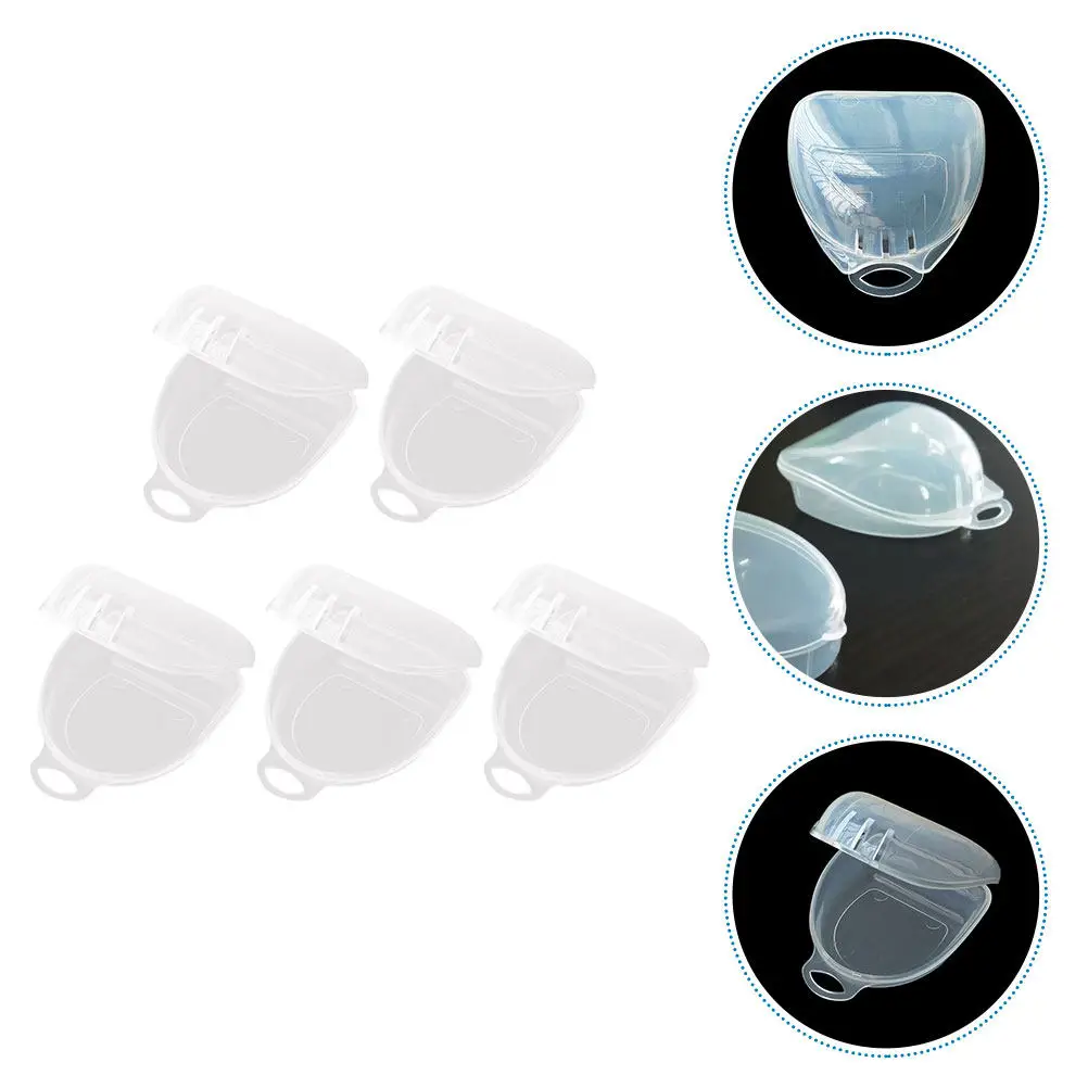 

Набор из 5 компактных и легких футляров для хранения боксерских капп/зубных протезов, портативный органайзер для зубных протезов, дорожный кейс