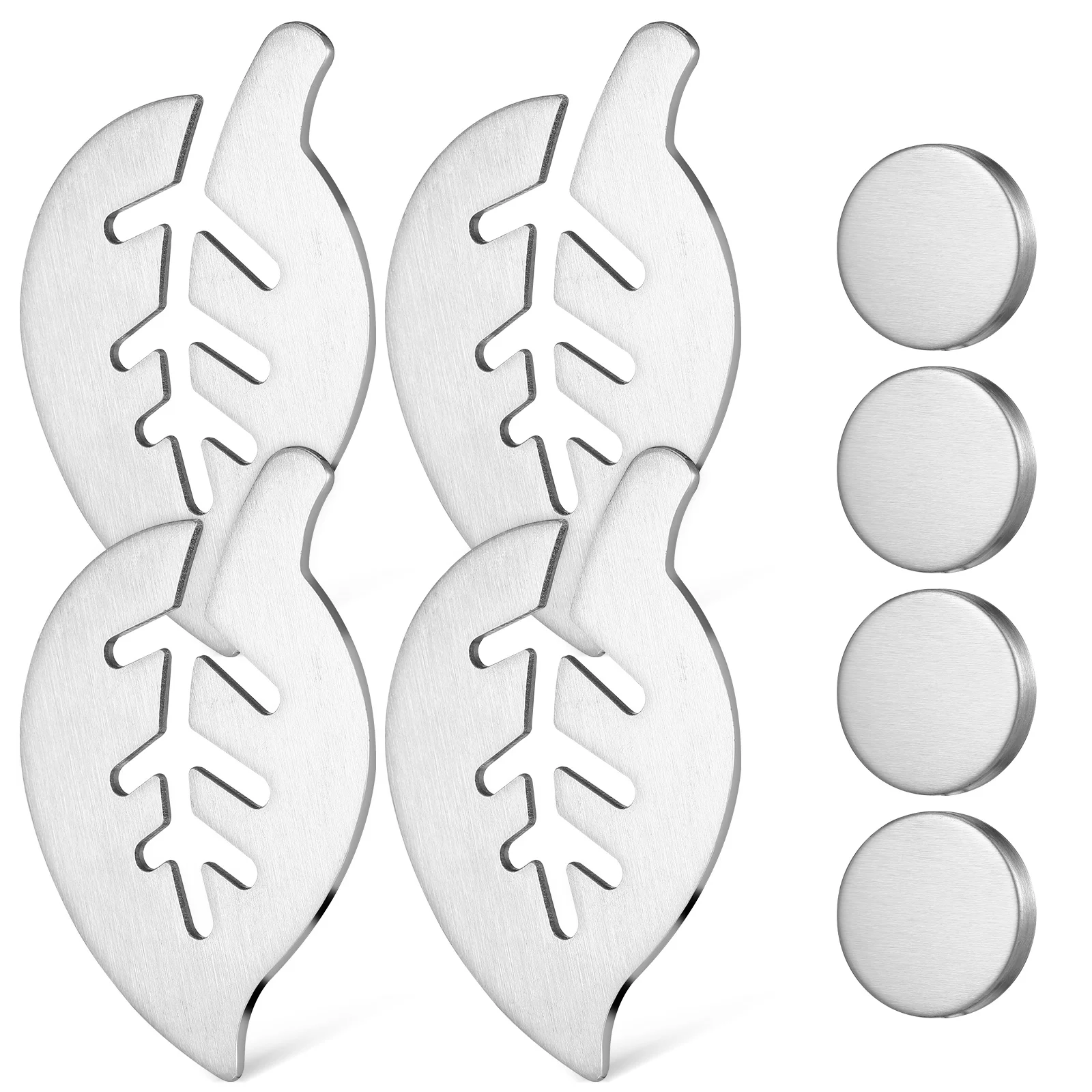 

Tablecloth Weights Magnetic 4 Sets Heavy Duty Stainless Steel Outdoor Picnic Windproof Curtain Holders Leaf Shaped Tablecloth