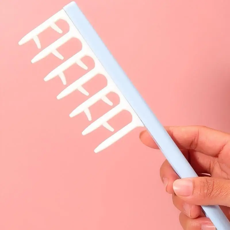 Raízes cabelo desgrenhadas pente pente pente pente pente para cabelos encaracolados e molhados