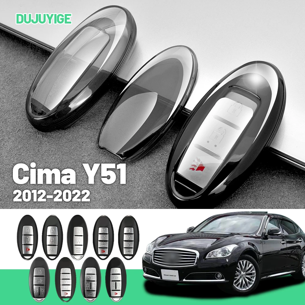 

Clear TPU Car Key Case For Nissan Cima Y51 2012-2022 Key Fob Cover Protector Shell Auto Accessories 2017 2018 2019 2020 2021
