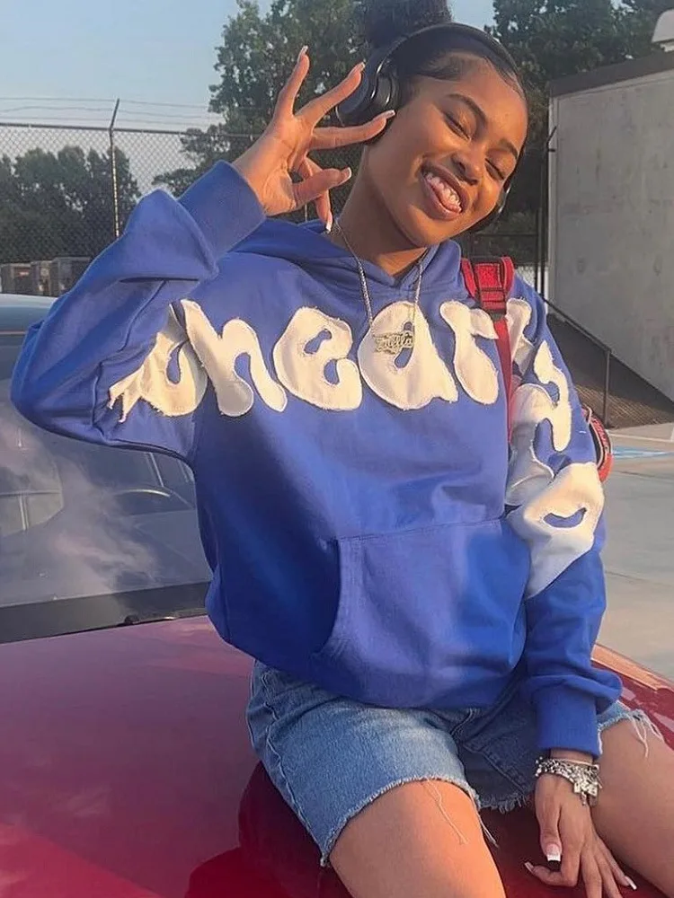 جديد الخريف والشتاء Y2K Harajuku الهيب هوب هوديي ، القوطية ملابس رياضية عصرية غير رسمية ، هوديي زوجين عبر الحدود #1