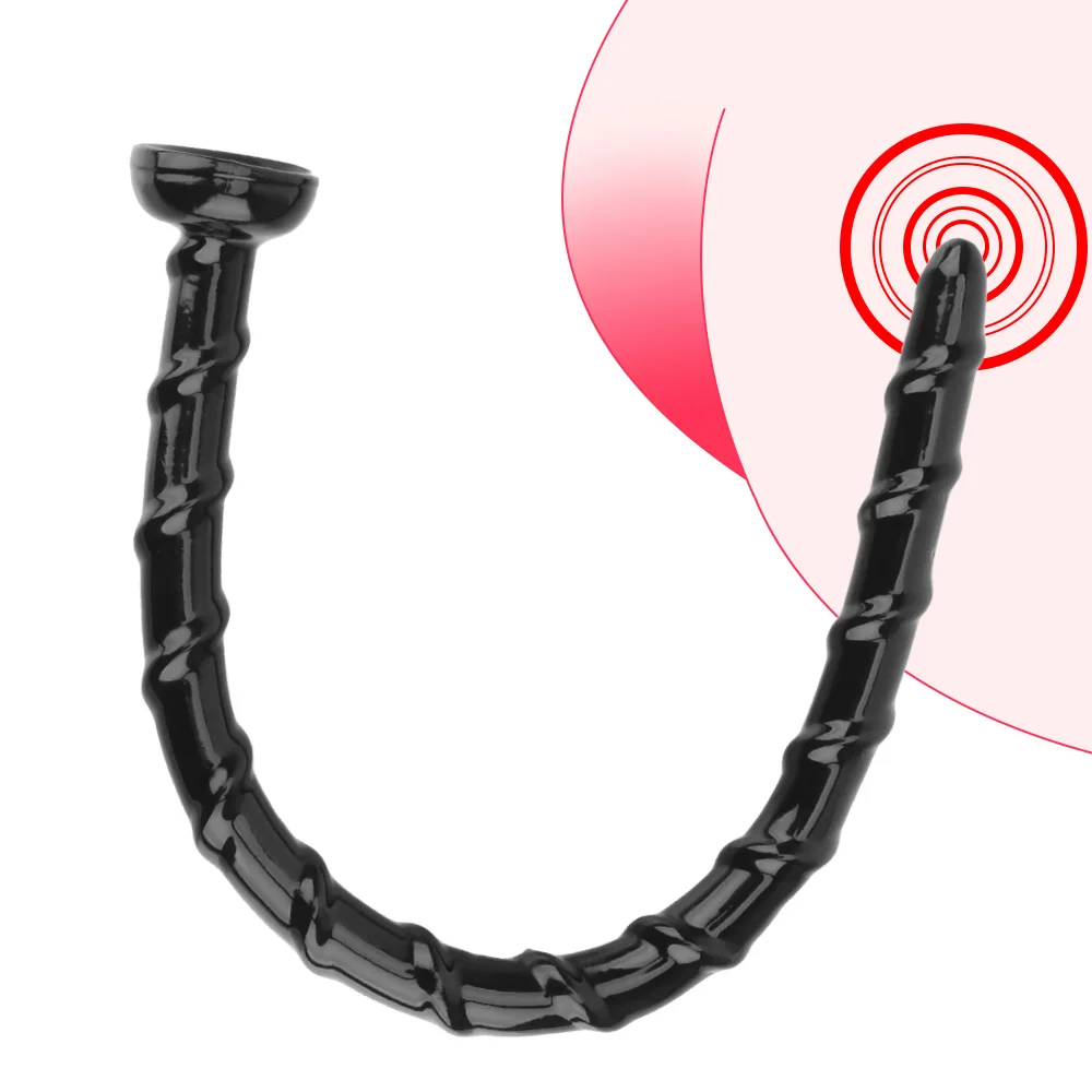 Consoladores de látigo largo para hombre y mujer, tapón Anal de silicona, Bdsm juguete sexual, masajeador de próstata, tapón Anal, dilatador de masturbación, tienda erótica, 47cm