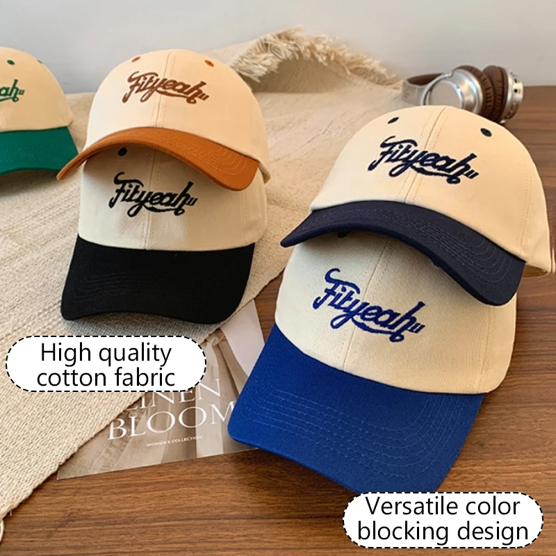 

Hat Women's Spring And Summer Baseball Cap Small Fresh Fashion Contrast Color Peaked Cap Couple Versatile Sports Hat