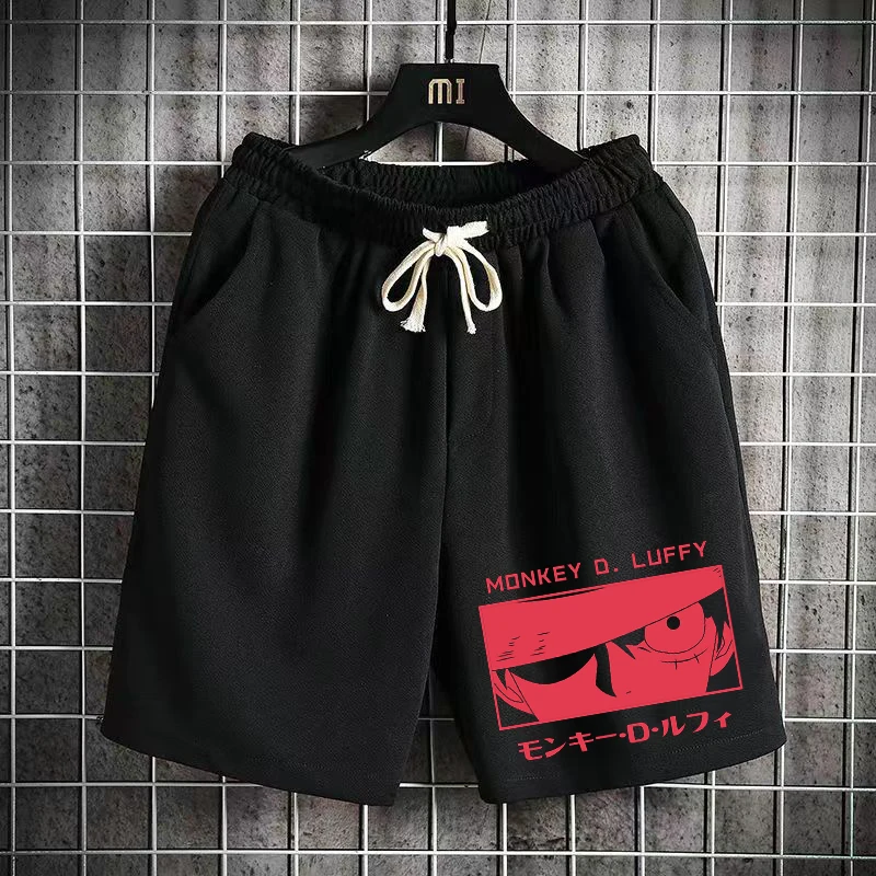 

New Men's and Women's Shorts Japanese Anime American Cotton Print Trend Loose Everything with Five Quarter Pants Sports Shorts