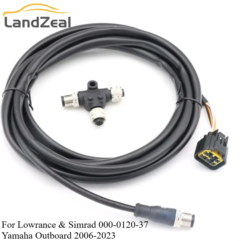 

000-0120-37 Engine Interface Cable NMEA 2000 & "T" For Lowrance Simrad Yamaha Outboard 2006-2023