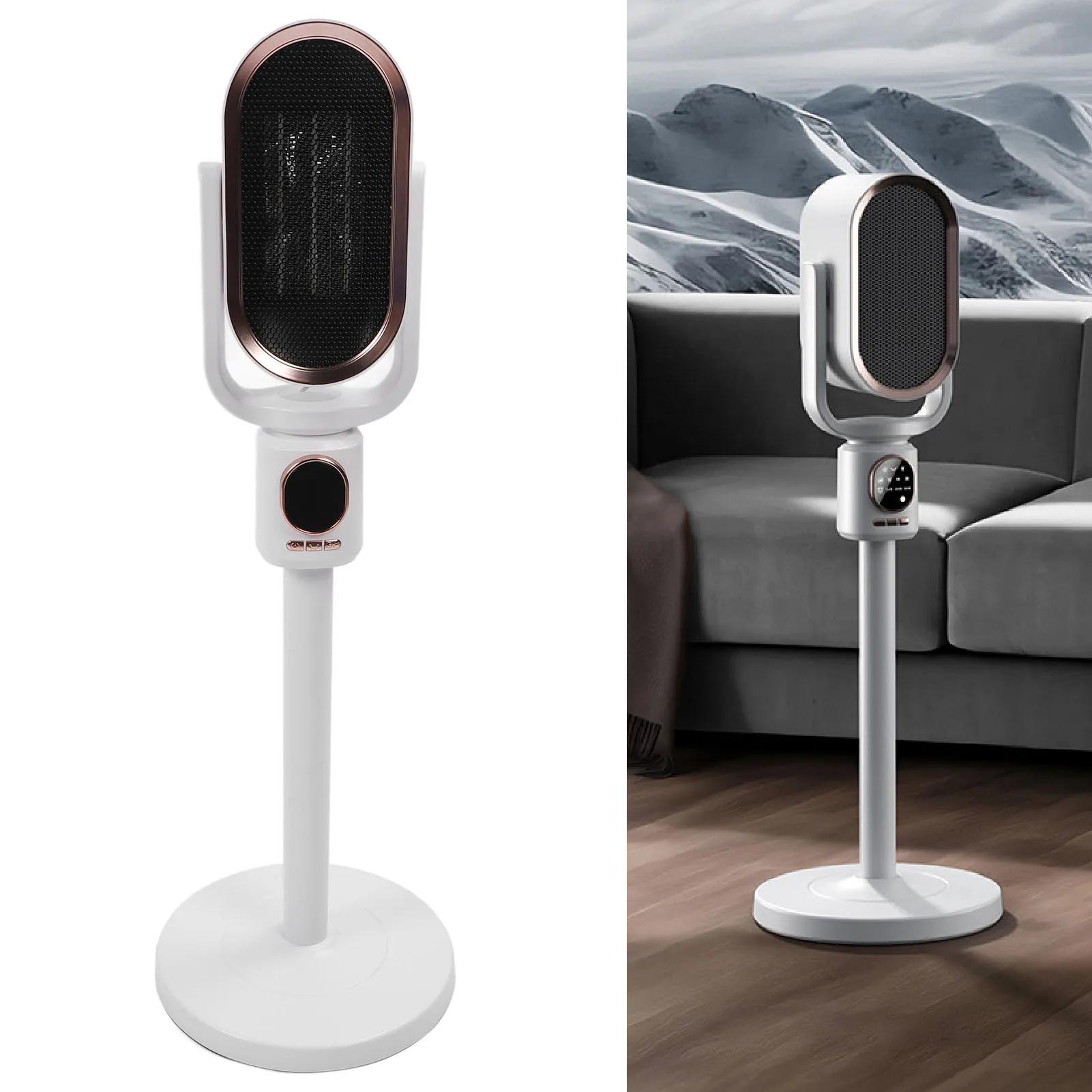 

Обогреватель с дистанционным управлением, энергосберегающий, высокая мощность, отопление, охлаждение, качающийся стоячий электрический обогреватель для дома