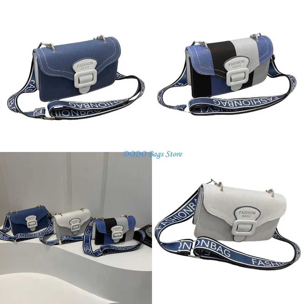 

Women Bag Wide Strap Shoulder Bag PU Leather Crossbody Bag Japanese Styles Bag